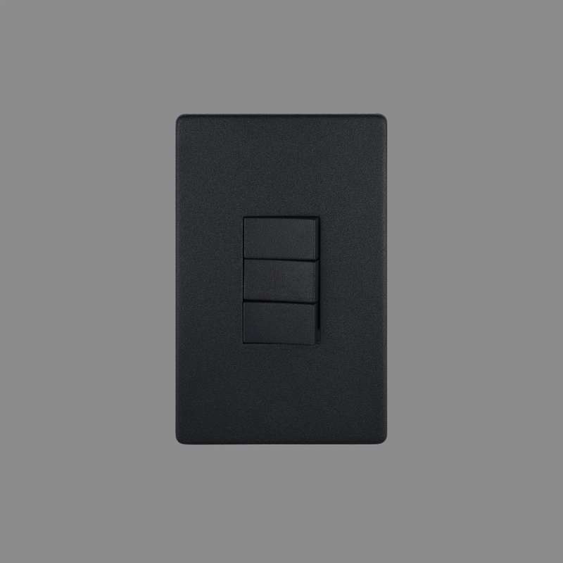 Black 3 Lever, 2 Way Switch