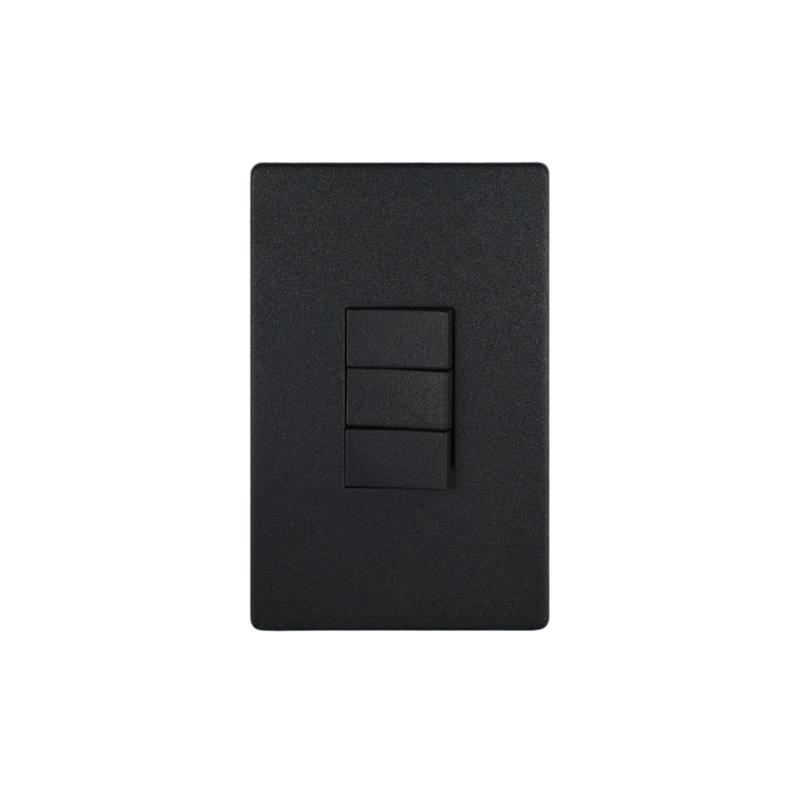 Black 3 Lever, 2 Way Switch