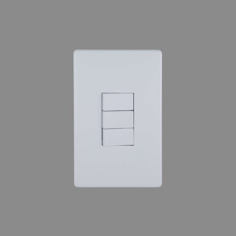 White 3 Lever, 2 Way Switch