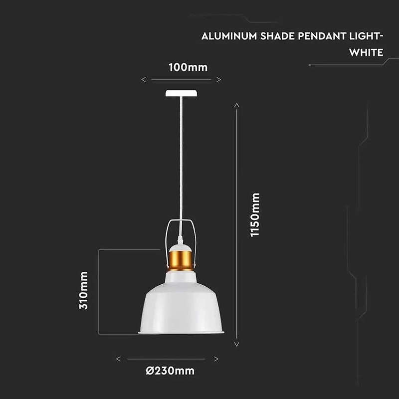 White & Gold Nautical Pendant Light