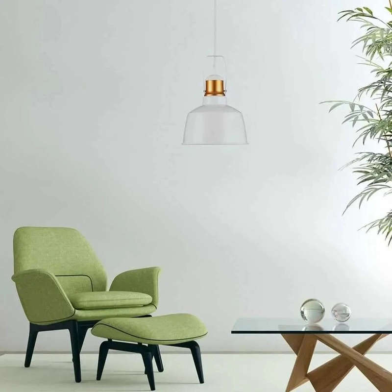White & Gold Nautical Pendant Light
