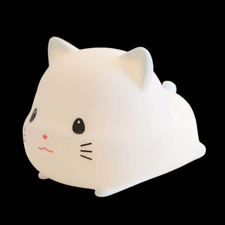 Kitty White LED Night Light - Dimmable & USB Rechargeable