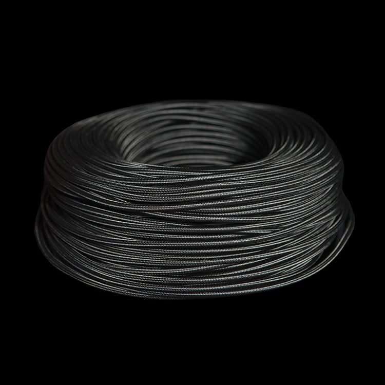 Black Fabric Cable  2 Core 0.75 mm² - Per Meter