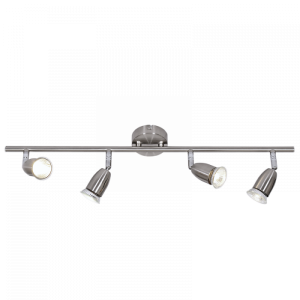 Four Satin & Polished Chrome Spotlight