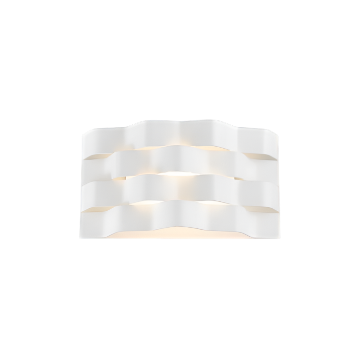 White LED Ripple Indoor Wall Light - Warm White