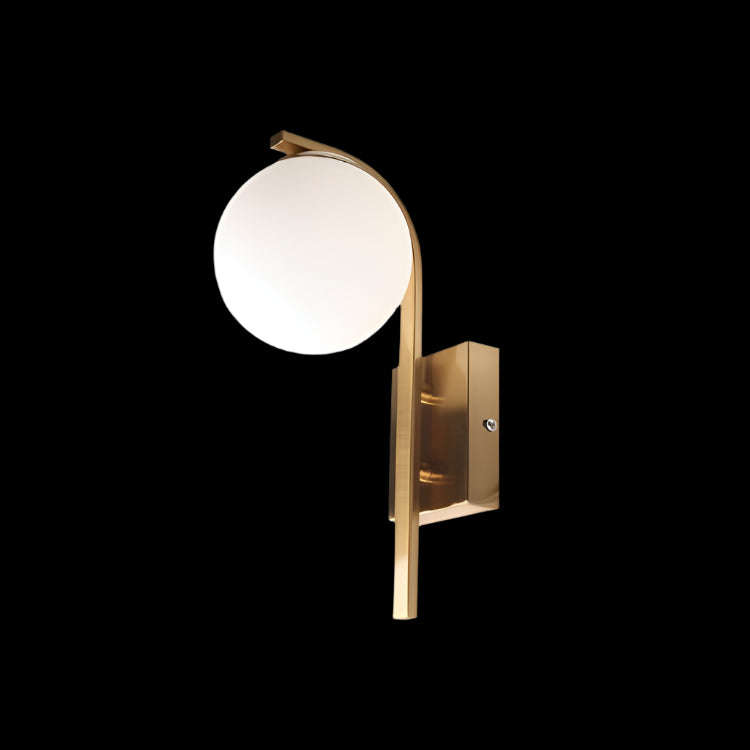 Curved Gold Wall Light
