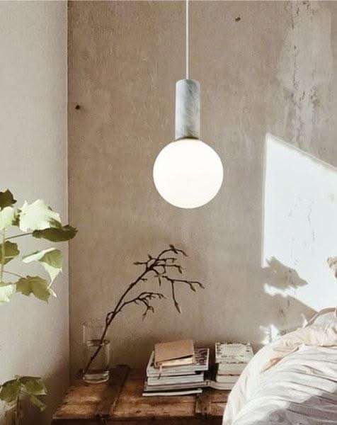 Otto White Marble Pendant Light