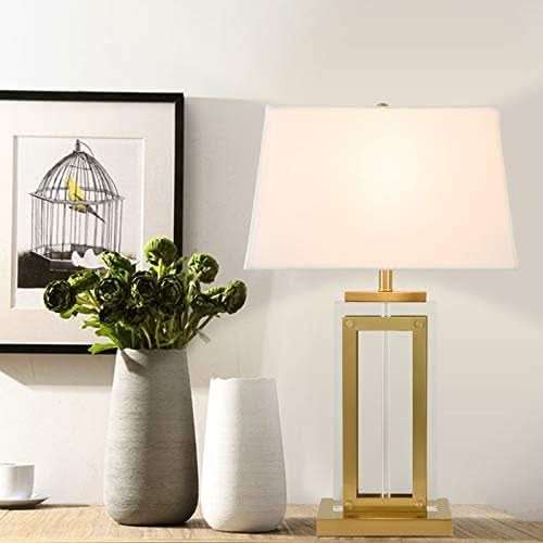 Blandford Antique Brass & Acrylic Table Lamp