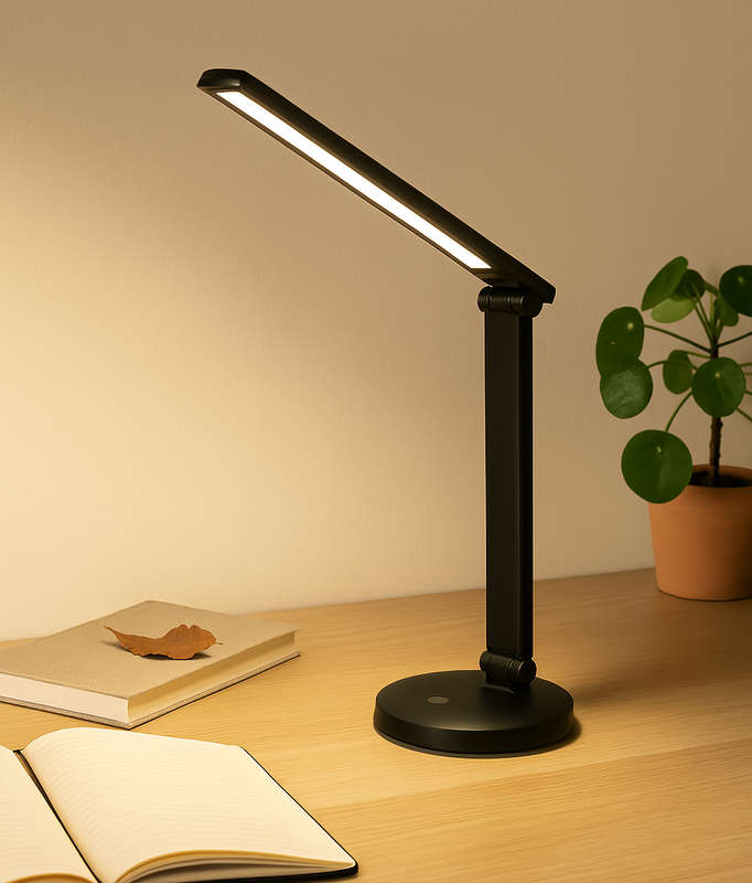 Link Black Rechargeable Desk Lamp