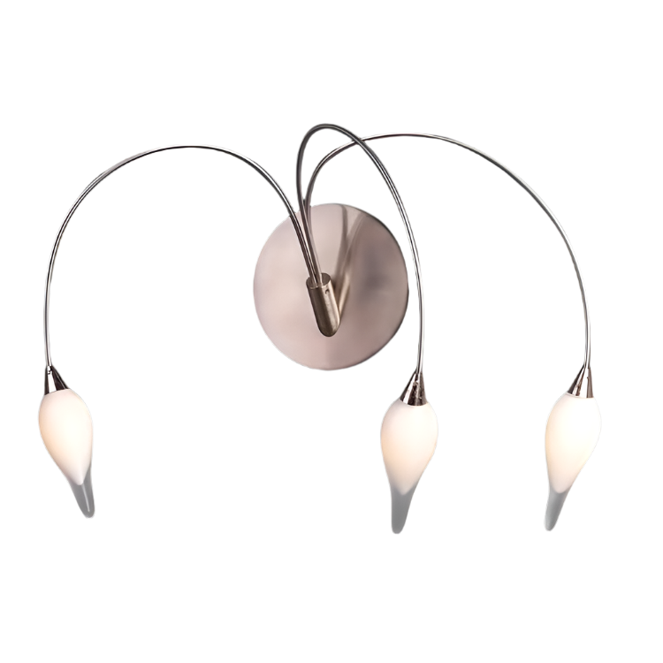 Natalie Satin Chrome Wall Light