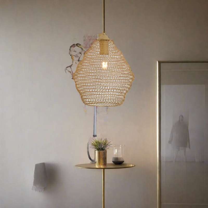 Phantom 340 Gold Mesh Pendant
