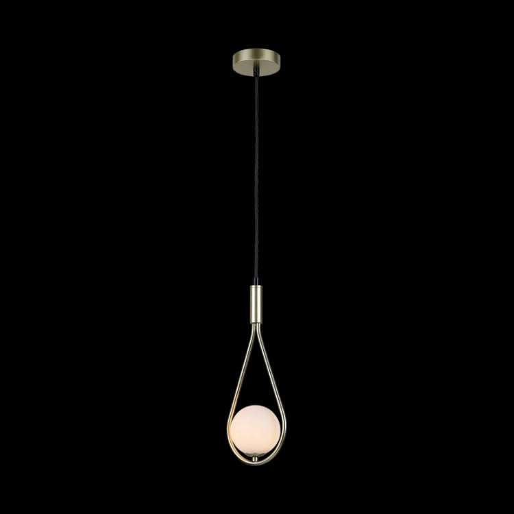 Satin Gold LED Pendant Light - Tear Drop Design