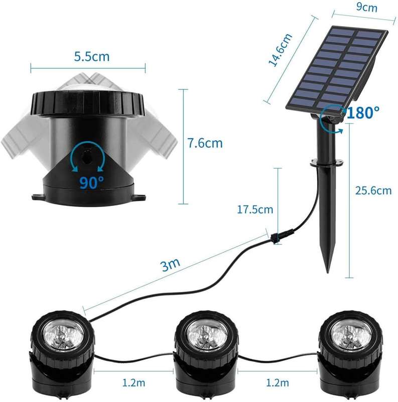 Solar RGB Pond Light Kit