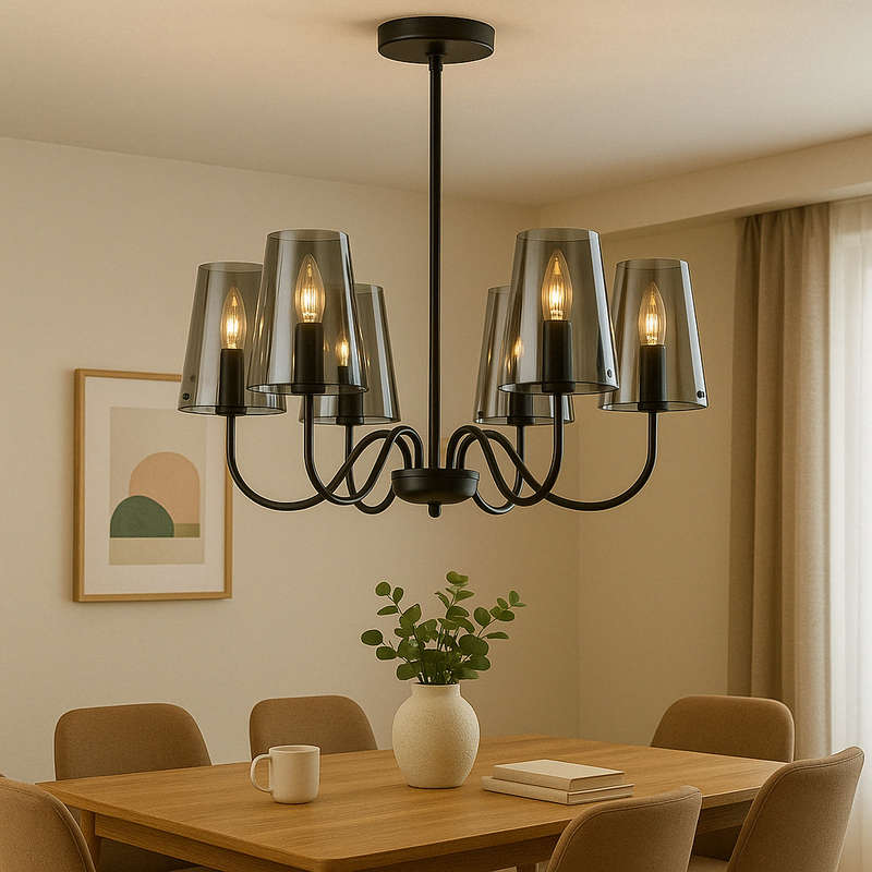 Calypso Smokey Chandelier Light