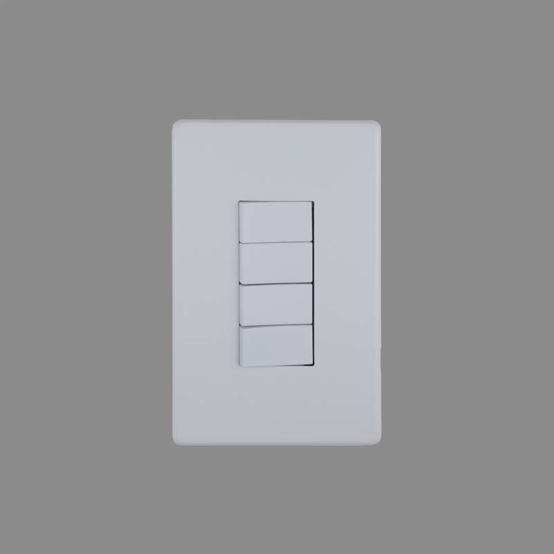 White 4 Lever, 2 Way Switch
