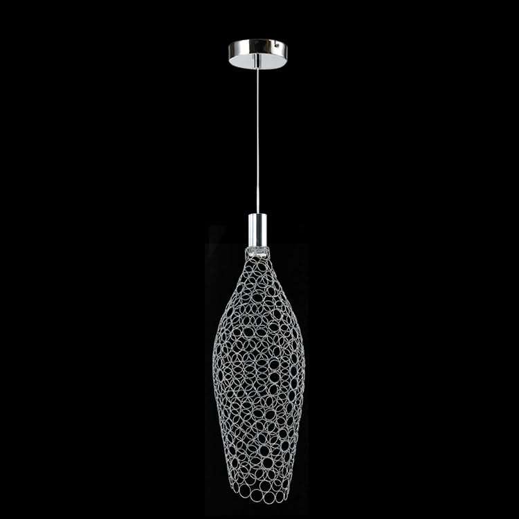 Emily Black Metal Pendant Light LED Warm White