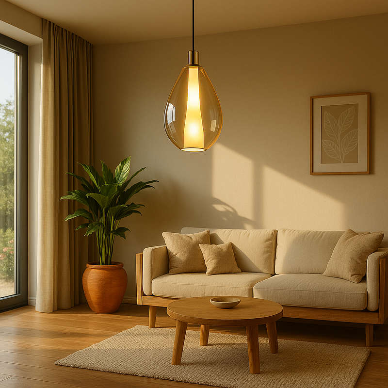 Amber LED Pendant Light