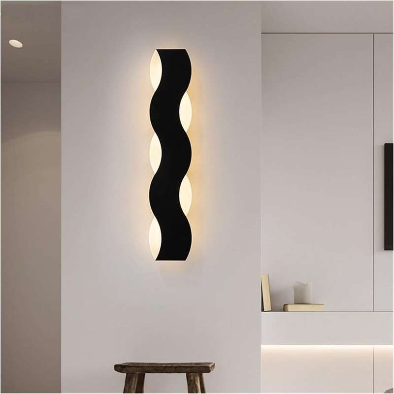 Bali Wave Outdoor Linear Wall Light