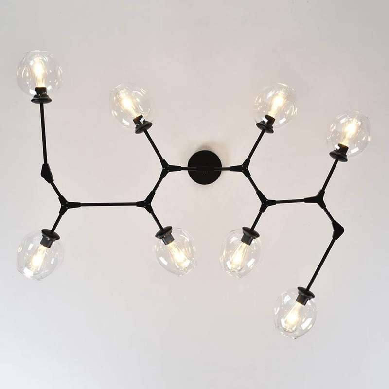 Elegant Black 8 Light Pendant