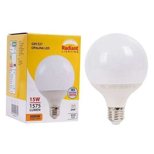 15W Warm White LED E27 Opalina Frosted Bulb