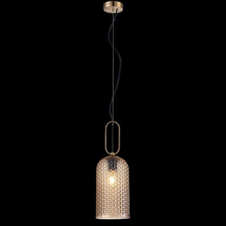 Cypress Amber Glass Pendant Light