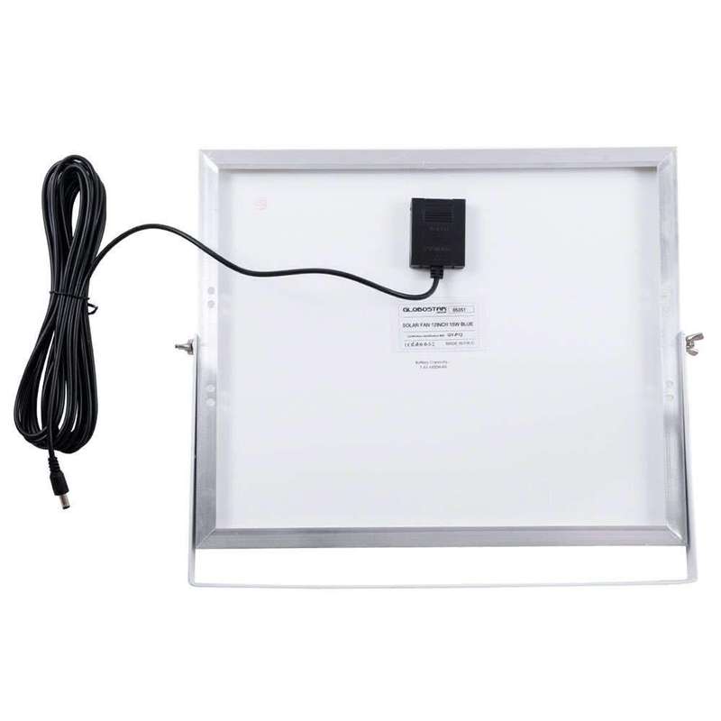 12" Inch Solar & Mains Rechargeable Desk Fan