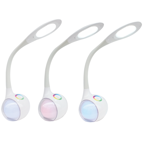 White LED Desk Lamp Dimmable with RGB Colour Changing