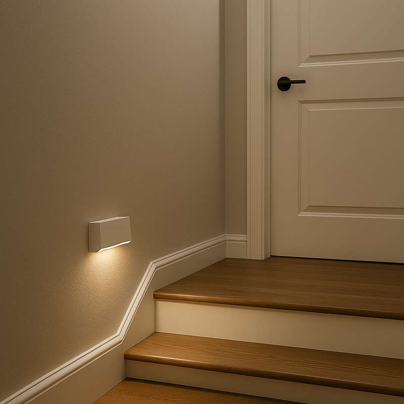 Taj Medium White Outdoor LED Footlight - CTC Lighting