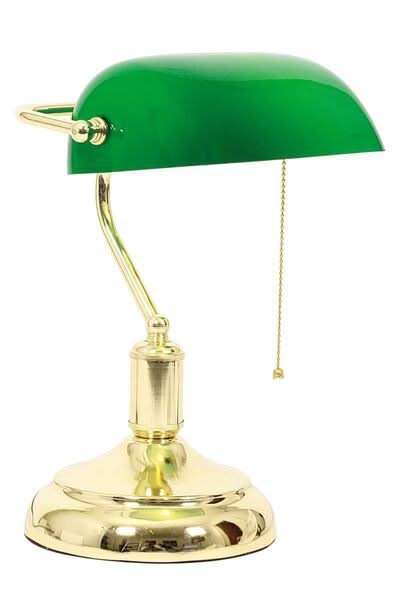 Bankers Table Lamp Green