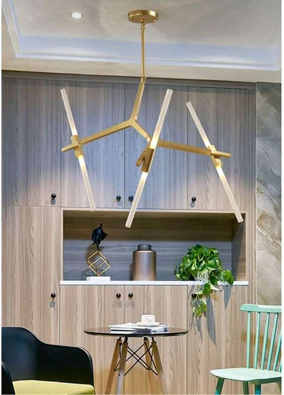 Saber 6 Gold Pendant Light