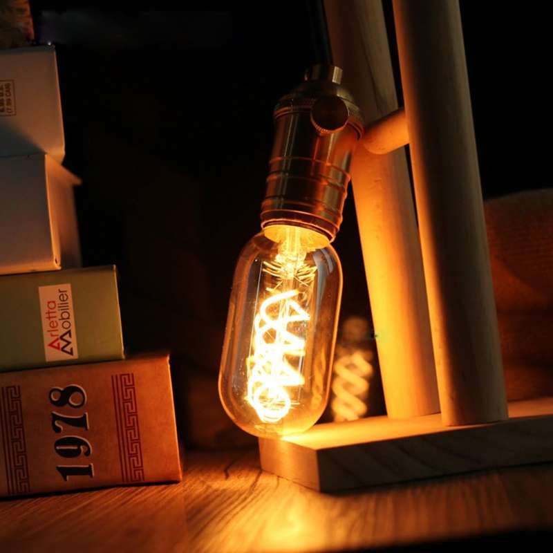 LED Bulb - Amber LED Filament Stick T45 (Dimmable)