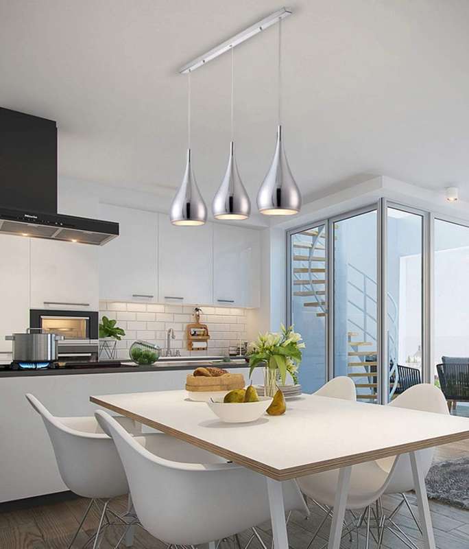 Mirror Mirror 3 Light Island Pendant