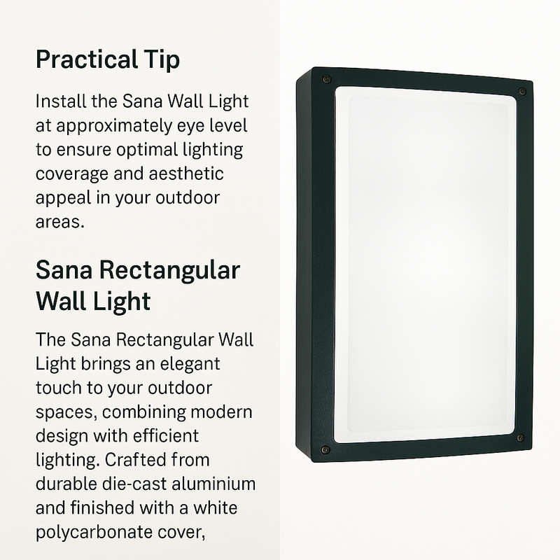 Sana Rectangular Wall Light