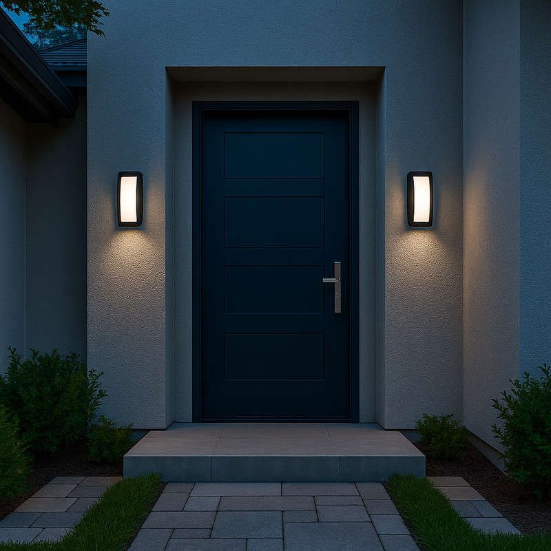 Black 6W LED Bulkhead Outdoor Light IP54