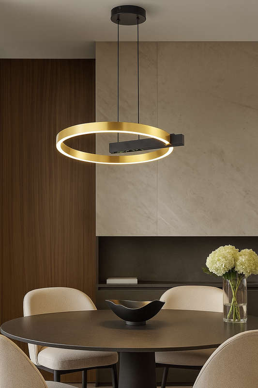 Gold Q LED Pendant Light