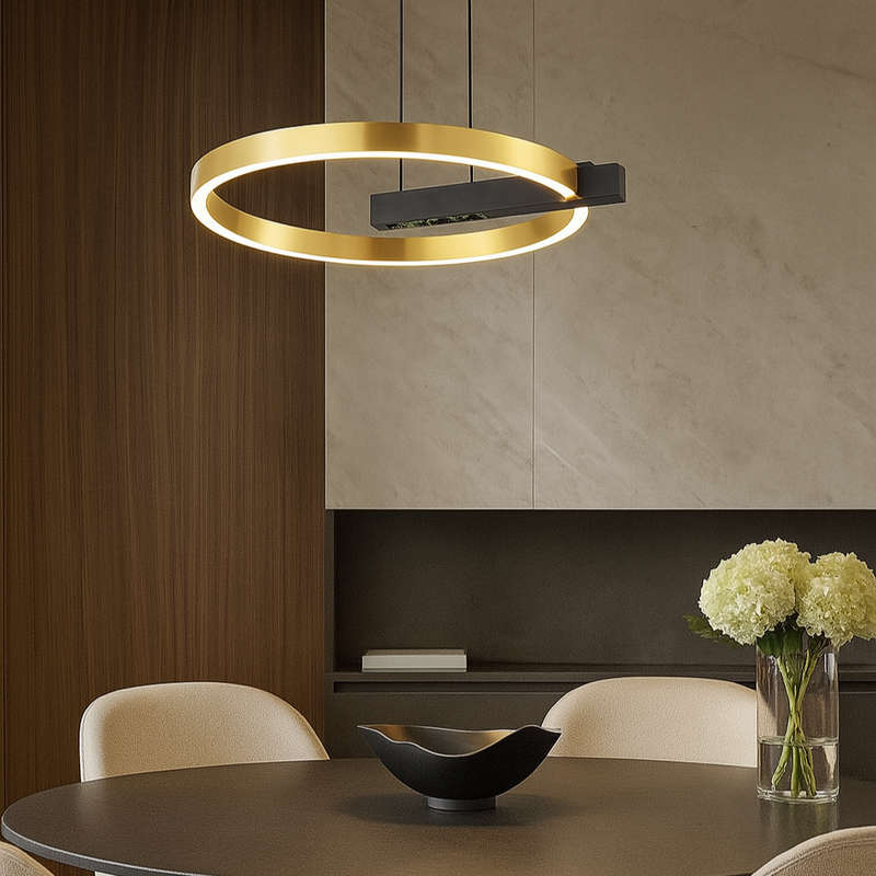 Gold Q LED Pendant Light