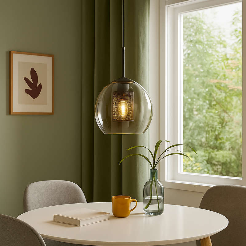 Black New York Ball Pendant Light