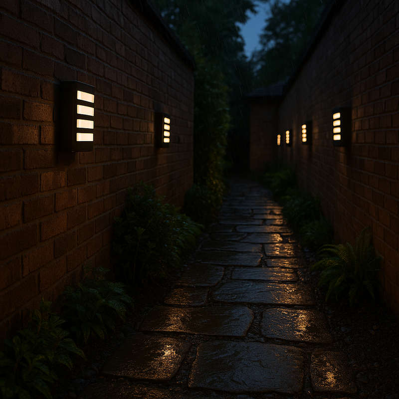 Coastal Black LED Bulkhead Light - IP54 Warm White