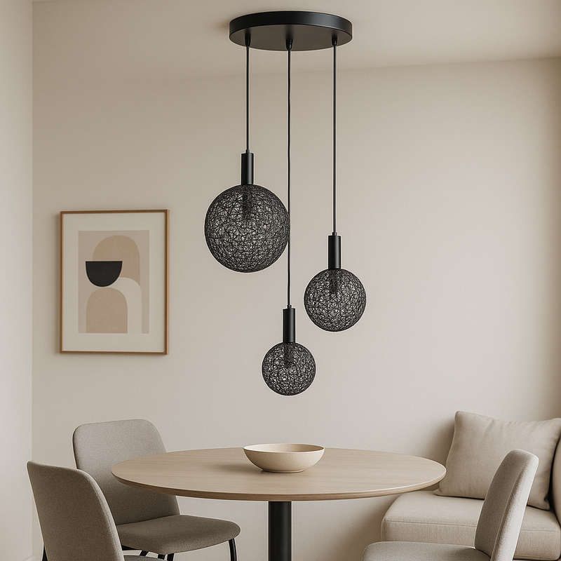 Round Metal Ring LED Pendant Light