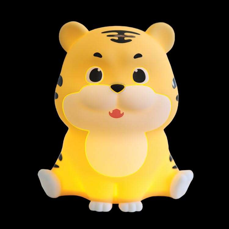 Tiger Yellow/Orange LED Night Light  - Dimmable & Rechargeable