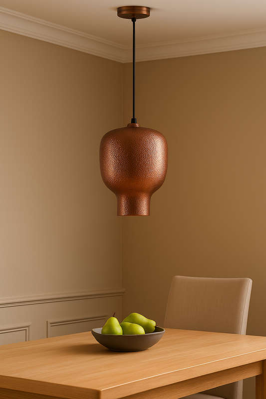Potto Textured Copper Pendant Light