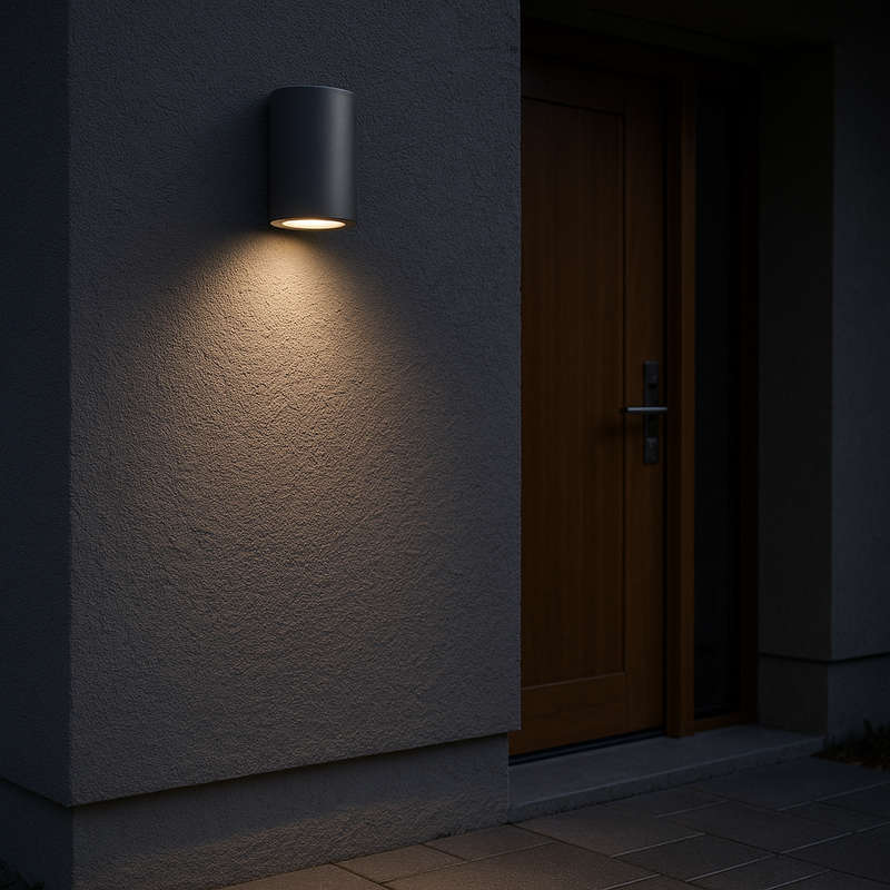 Grey LED Outdoor Wall Light IP65