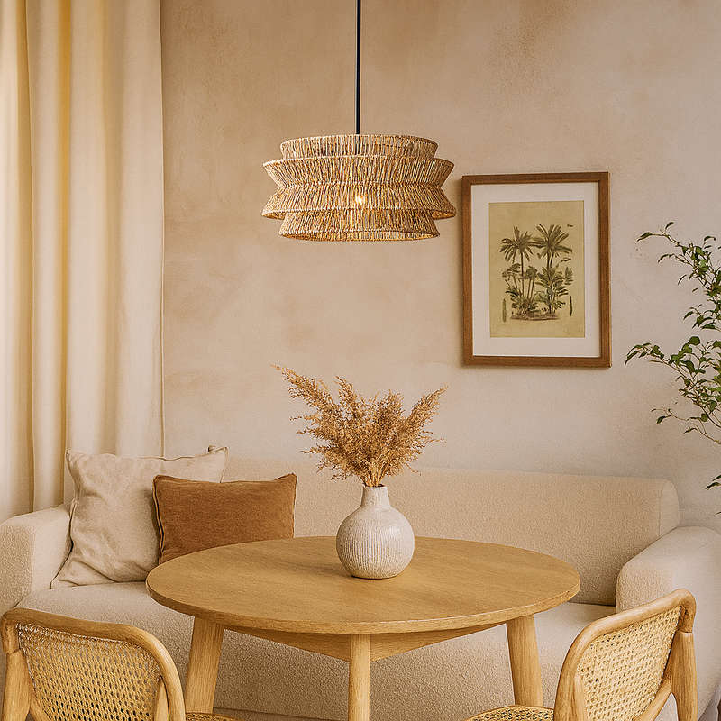 Large Paper String Pendant Light