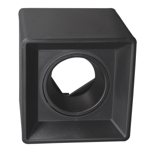Black Surface Mount LED Downlighter Antiglare Adjustable