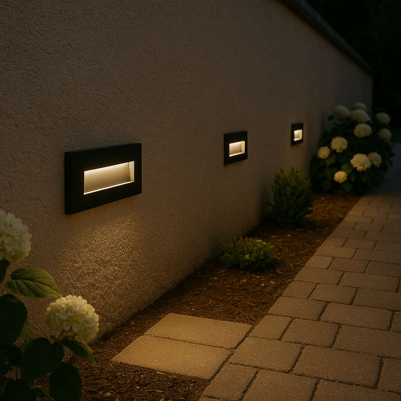 OZO Black LED Foot Light CTC IP65