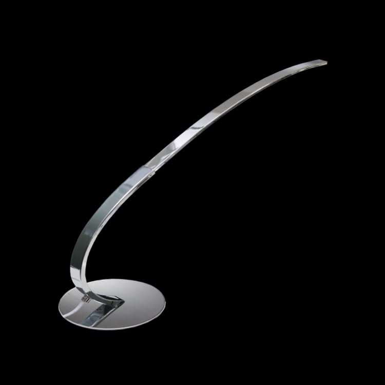 230v Chrome Table Lamp Dimmable LED Warm White