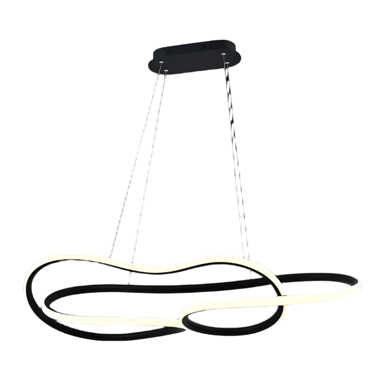 Vortex Black LED Pendant Light