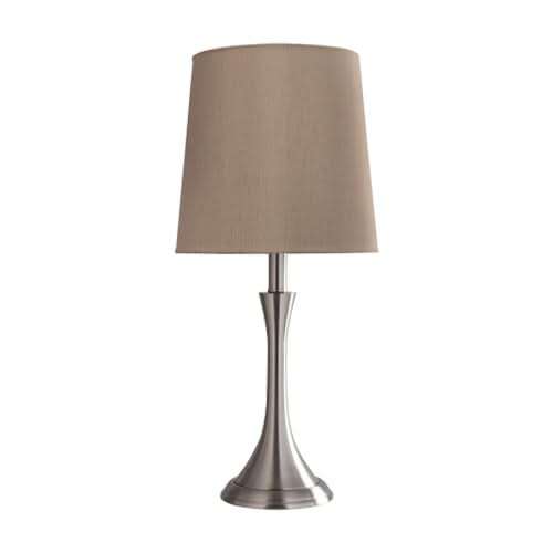 Bright Star Lighting Satin Chrome Table Lamp