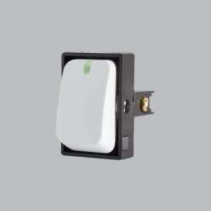White 1 Lever 1 Way Switch Module