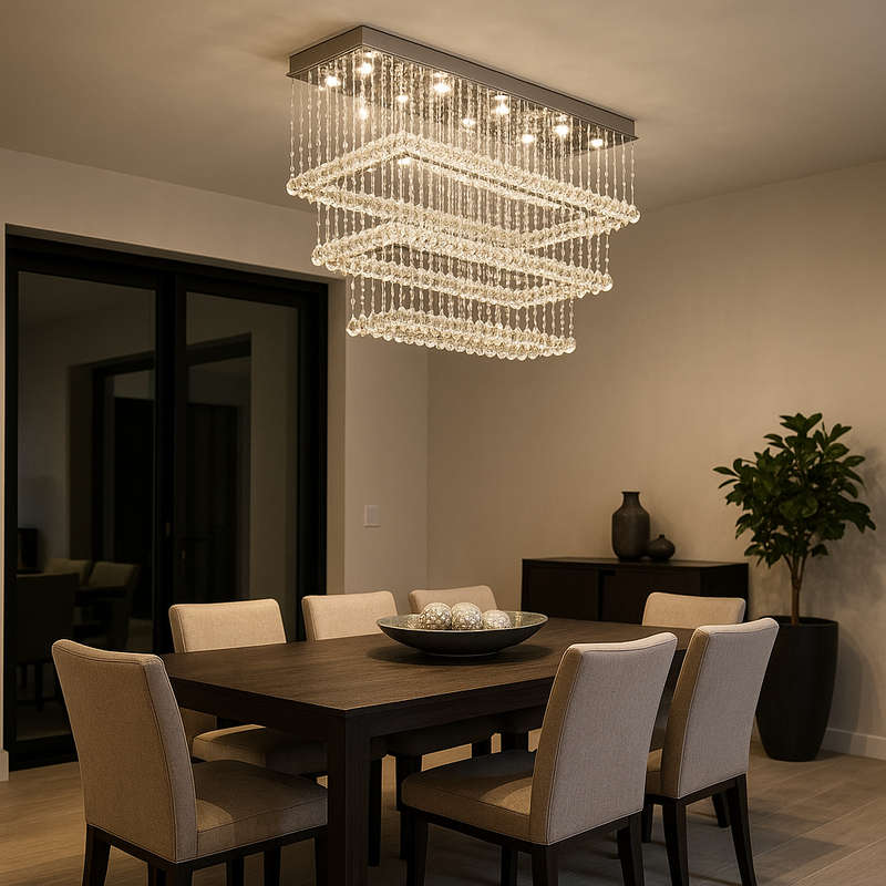 Cascade Crystal Ceiling Fitting